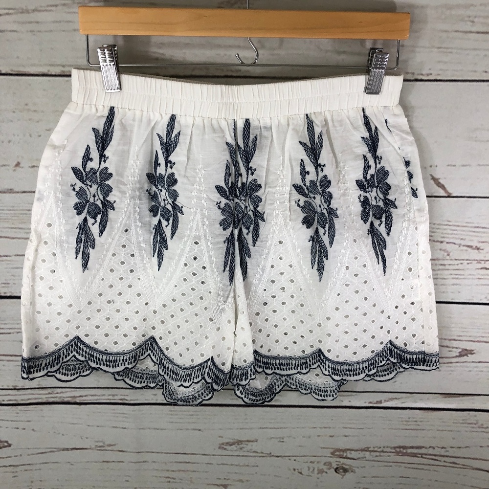 NWT Embroidered Shorts